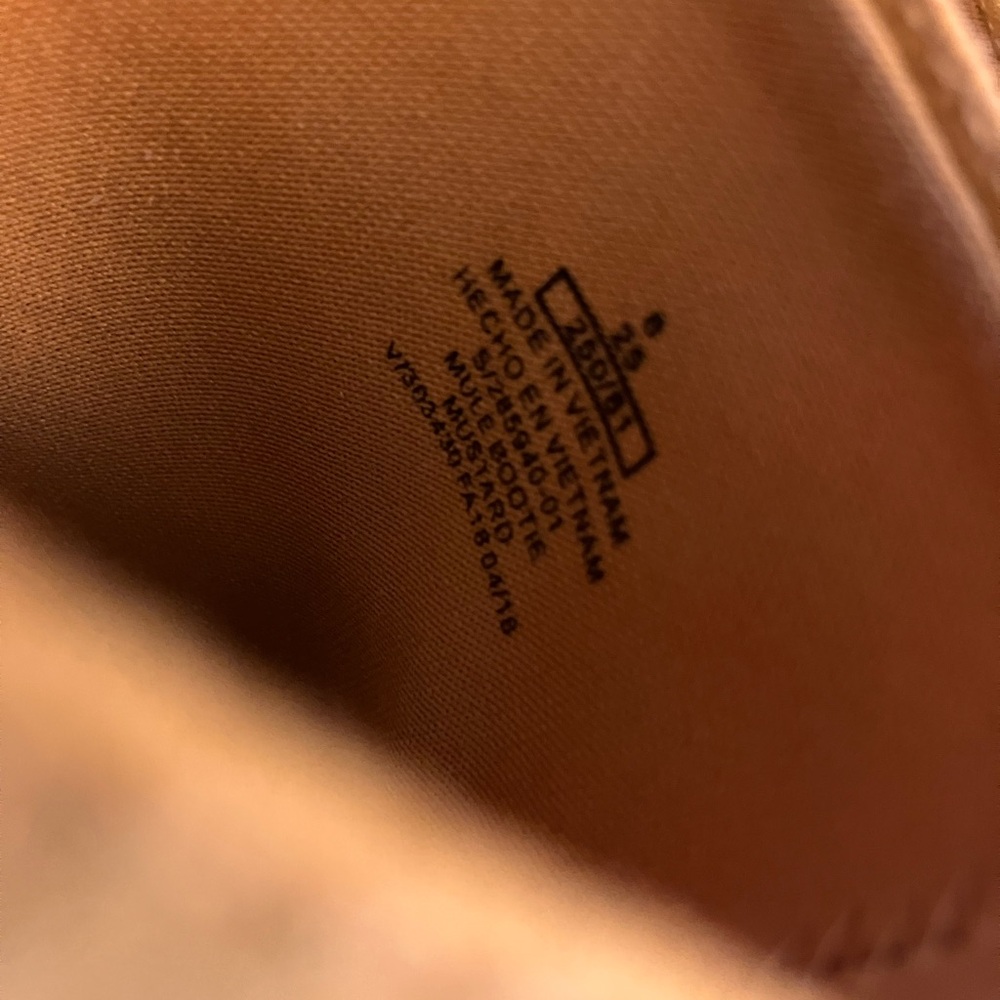 Old Navy Mustard Mules - Picture 5 of 6